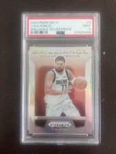 2023 Prizm Deca Brilliance Silver Prizm Luka Doncic PSA 9