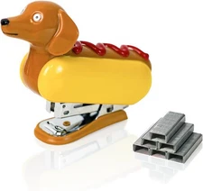 Hotdog Stapler Funny Novelty Office Desk Gag Gift w/ 1000 Staples  & Remover🌭📎