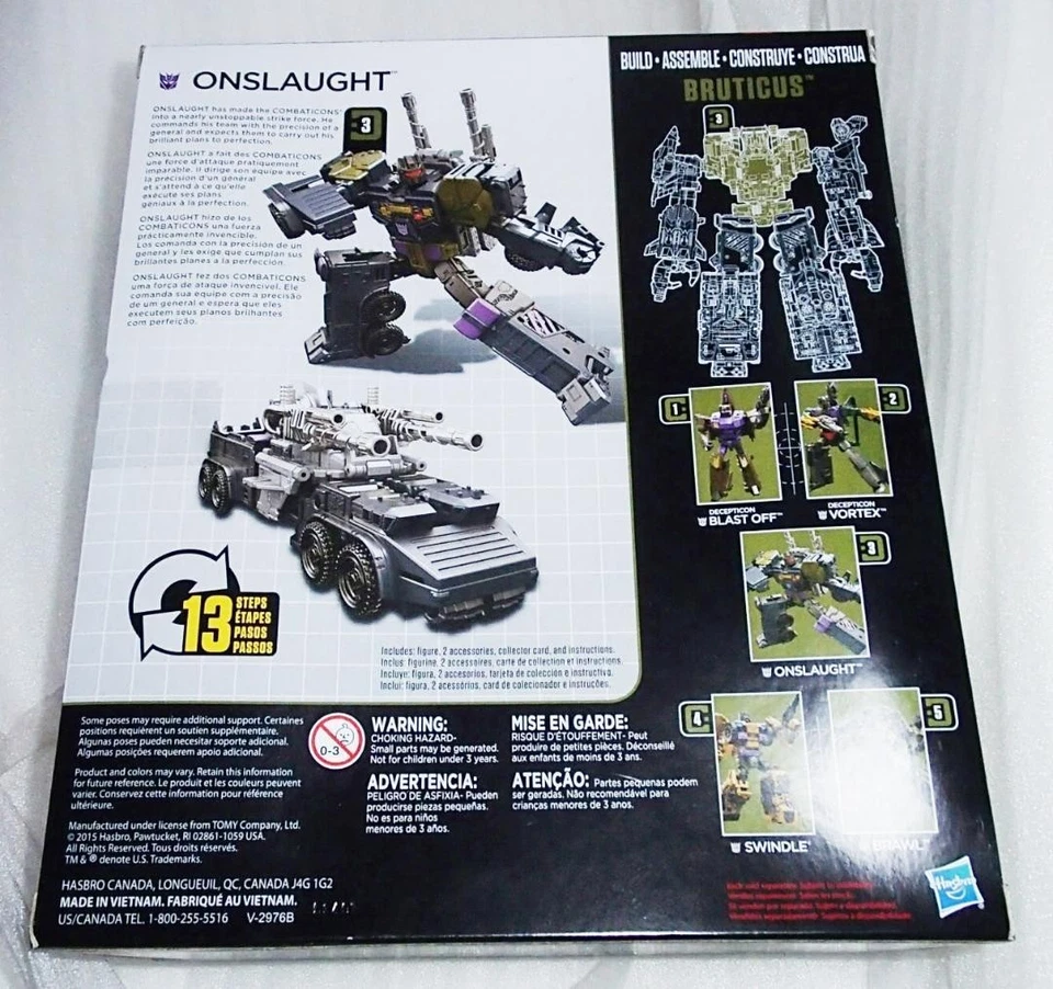 Transformers Combiner Wars Onslaught Bruticus nuovo mai aperto - Immagine 2 di 2