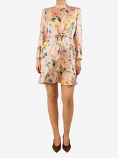 Red Valentino Pink floral dress - size UK 12
