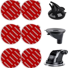 6 Pack Dashboard Pad Mounting Disk Adhesive for Suction Cup Car Phone Holder