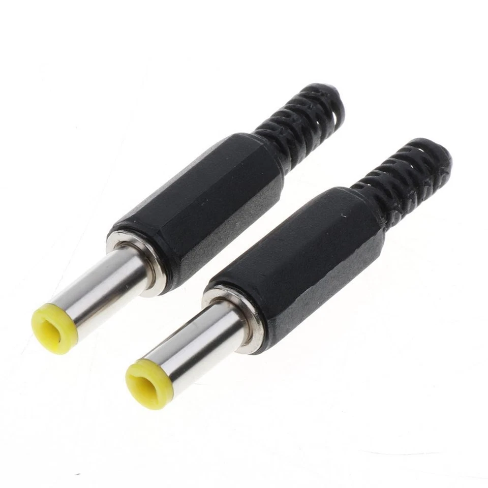 10 Pieces DC5525 Power Plug Male 5.5mm*2.5mm Connector Adapter Black - Image 4 of 4