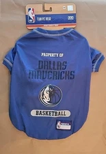 Pets First NBA Licensed T-Shirt for Dogs & Cats, Dallas Mavericks Sz Medium 