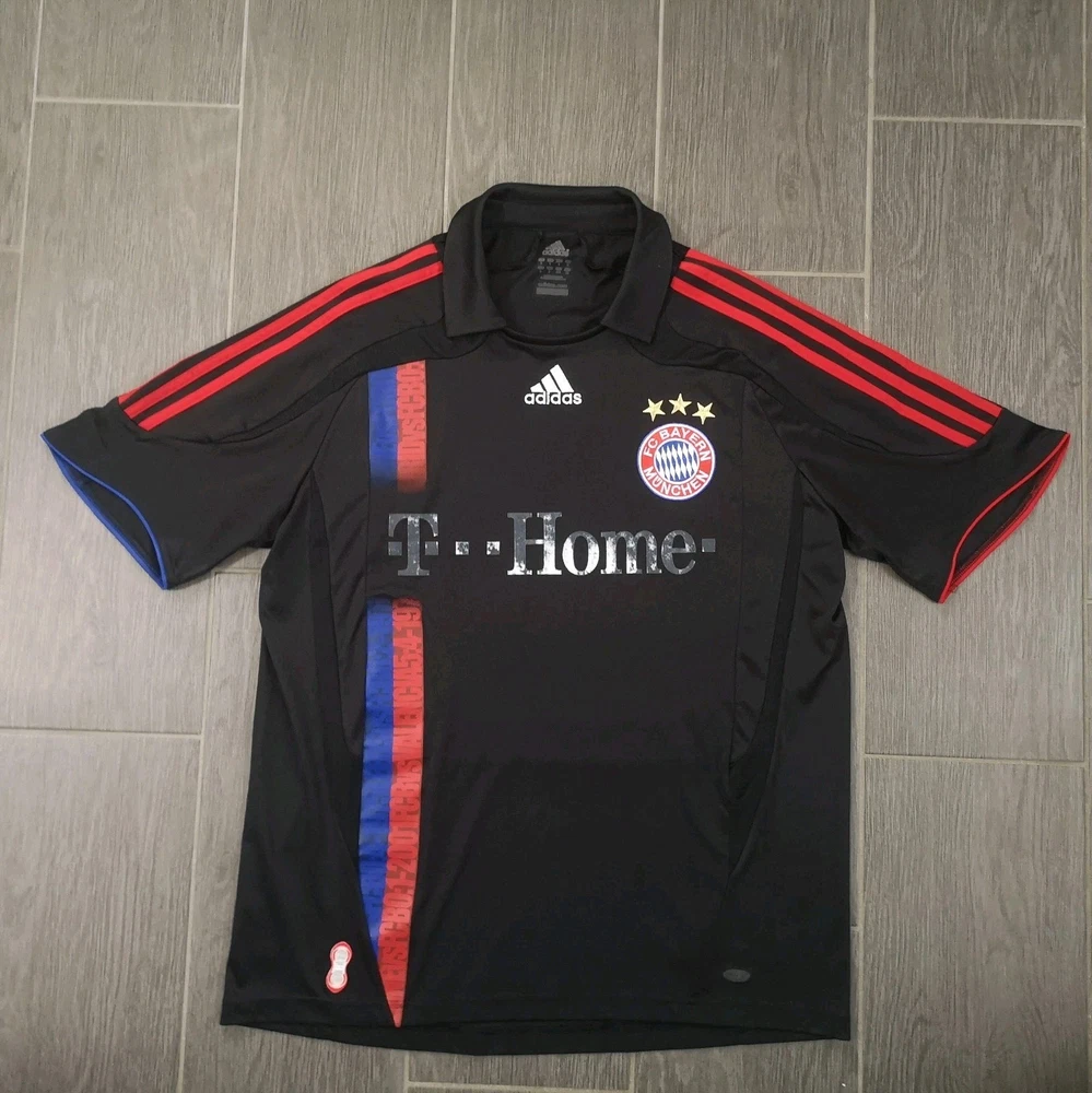 Vintage Retro 2007/08 FCB FC Bayern München Trikot Größe: L Fußball Adidas Fans