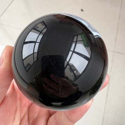 Natural Sardonyx Sphere1 lb 2.7''  Dyed Black Crystal Ball Healing