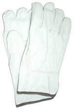 Goatskin Leather Gloves Driver Glove Gray Men...