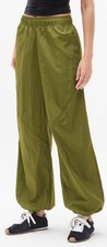 New Athleta Lunar Sheen Utility Mid Rise Pants Women’s Large Picoline Olive $109