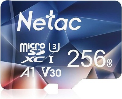 Vielseitige 256GB microSDXC Speicherkarte für Smartphones, Drohnen & Überwachungskameras