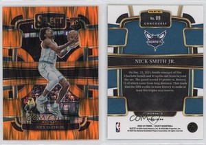 2023-24 Panini Select Concourse Orange Flash Prizm Nick Smith Jr #89 Rookie RC