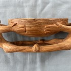 Vintage African Hand Carved Wooden Bowl — photo 9