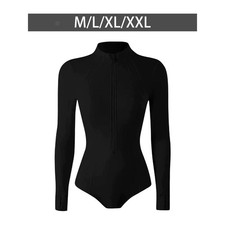 Frauen Langarm Badeanzug 1 St&uuml;ck Rash Guard Surfen Neoprenanzug Tauchen Anzug