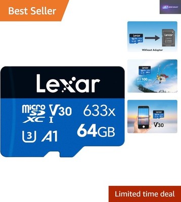 High-Speed 64GB Micro SD Karte für Smartphones und Tablets - 100MB/s Lesegeschwindigkeit