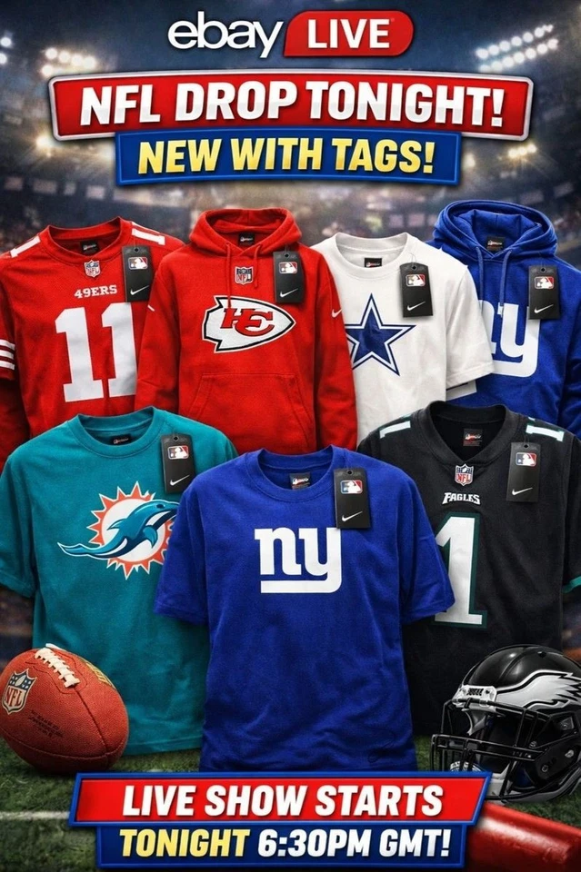 🇺🇸NEW NFL MERCHANDISE UP TO 60% OFF