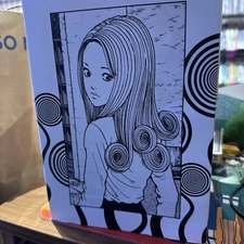 Junji Ito Uzumaki Kirie Goshima PVC figures Soft Vinyl 7.1 in Monochrome boxed