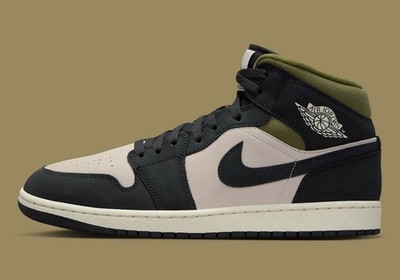 Nike Air Jordan 1 Retro Mid SE Orewood Brown Off Noir Olive Nby HV4091-102 sz 7