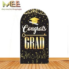 Congrats Grad Arch Backdrop Cover Congratulations graduate Background Decoration