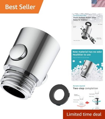 Compact ABS Shower Flow Control Valve - Push-Button Convenience & Versatility