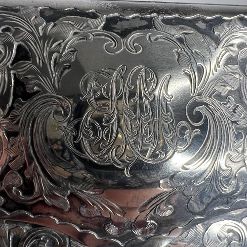La Secla Fried Early 1900s Chased Sterling Silver Eyeglass Case Monogram EHM - Picture 3 of 7