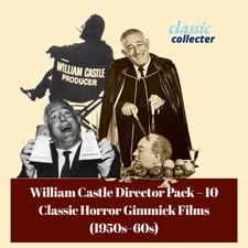 William Castle Director Pack DVD 10 Classic Horror Thriller Films 1958–1964 Set