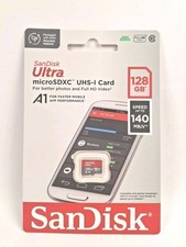 SANDISK - Carte MicroSDXC Ultra 128 Go UHS-I Vitesse de lecture 140 Mo/s