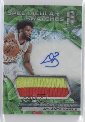 2016 Panini Spectra Neon Green 13/25 DeAndre' Bembry #SS-DBY Rookie Auto RC tj0