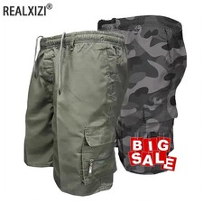 Men Military Tactical Shorts Summer Loose Casual Cargo Shorts Multi Pocket