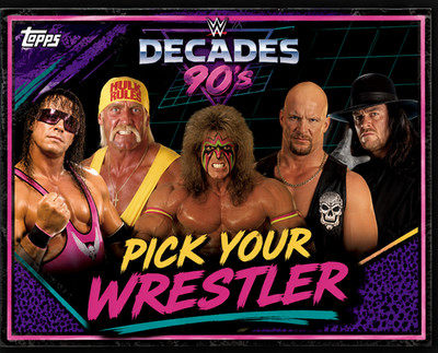 Topps Decades 90´s Edition WWE - Pick Your Wrestler - Base Karten / Base Cards