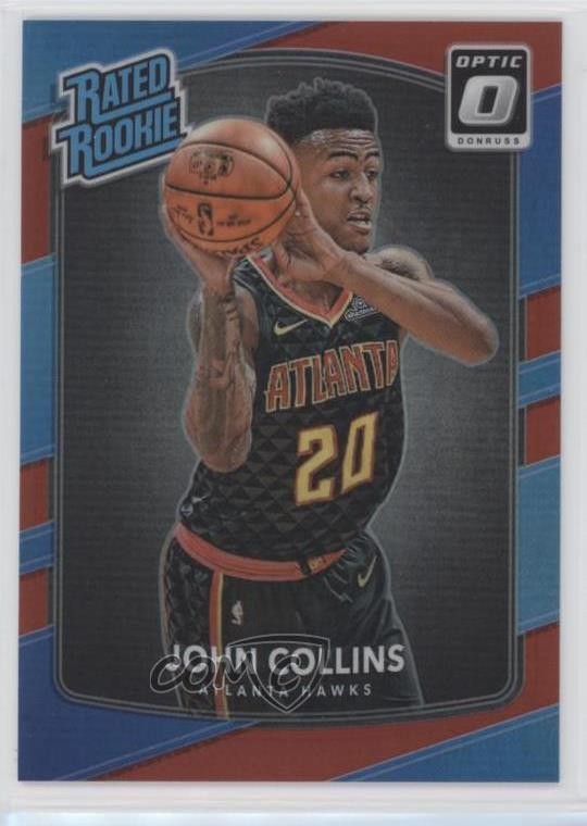 2017 Panini Donruss Optic Rated Red Prizm 96/99 John Collins #182 Rookie RC 2d9