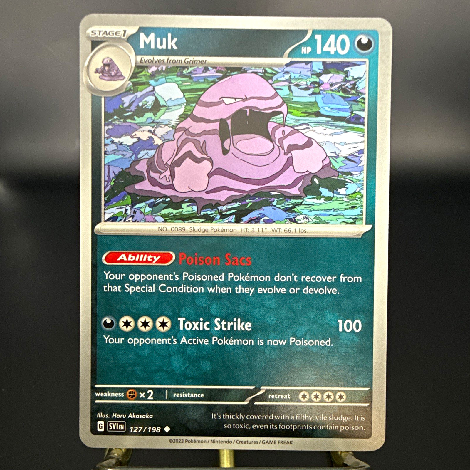 Pokemon TCG Muk 127/198 SV01 Scarlet & Violet Base Set English Uncommon