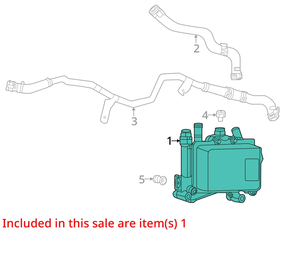 适用于 2013 - 2025 道奇 RAM 1500 5.7L 变速器加热器油冷却器 原始设备制造商 — 第 4/4 张图片