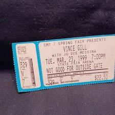 = VINCE GILL & JO DEE MESSINA MARCH 23 1999 OKLAHOMA CITYUSED TICKET