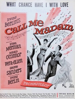 What Chance Have I With Love Sheet Music Call Me Madam Ethel Merman O'Connor