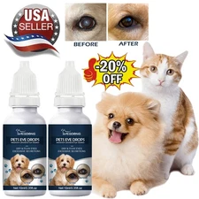 Eye Drops for Pets Bacterial,Viral and Fungal & Infections Dog Cat Treatment US