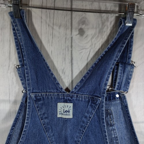 Lee Riveted Dungarees Carpenter Bib Overalls size 37 x 28 VTG - Picture 7 of 11