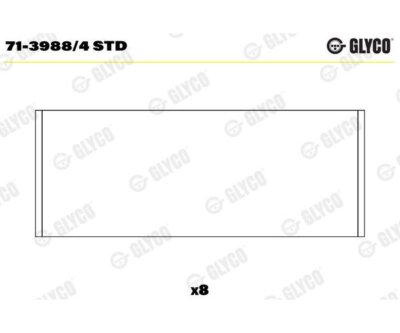 Connecting Rod Bearing GLYCO 71-3988/4STD for Renault Laguna II Clio I