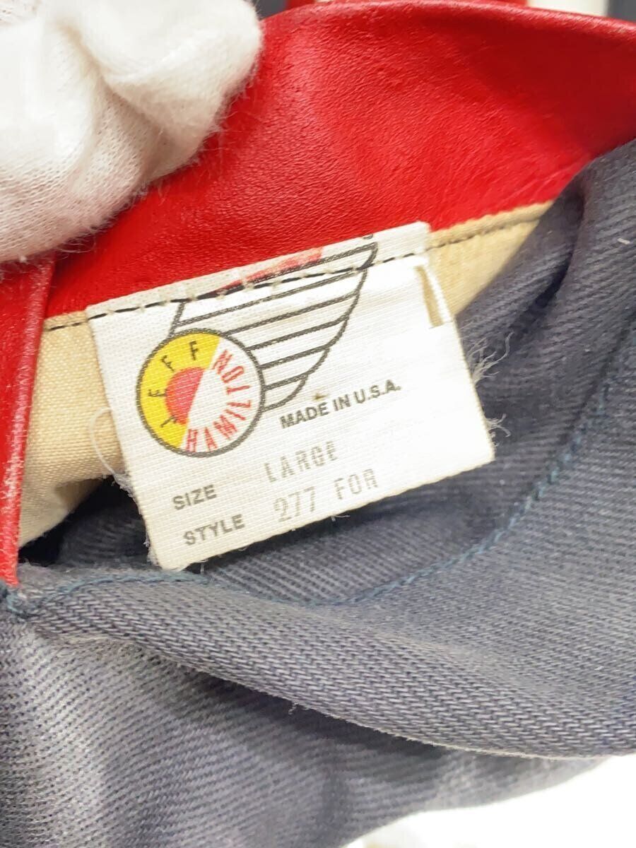 JEFF HAMILTON Stadium Jacket L Cotton RED 277 FOR 90s SAN JEFF HAMILTON Stadium Jacket L Cotton RED 277 FOR 90s SAN