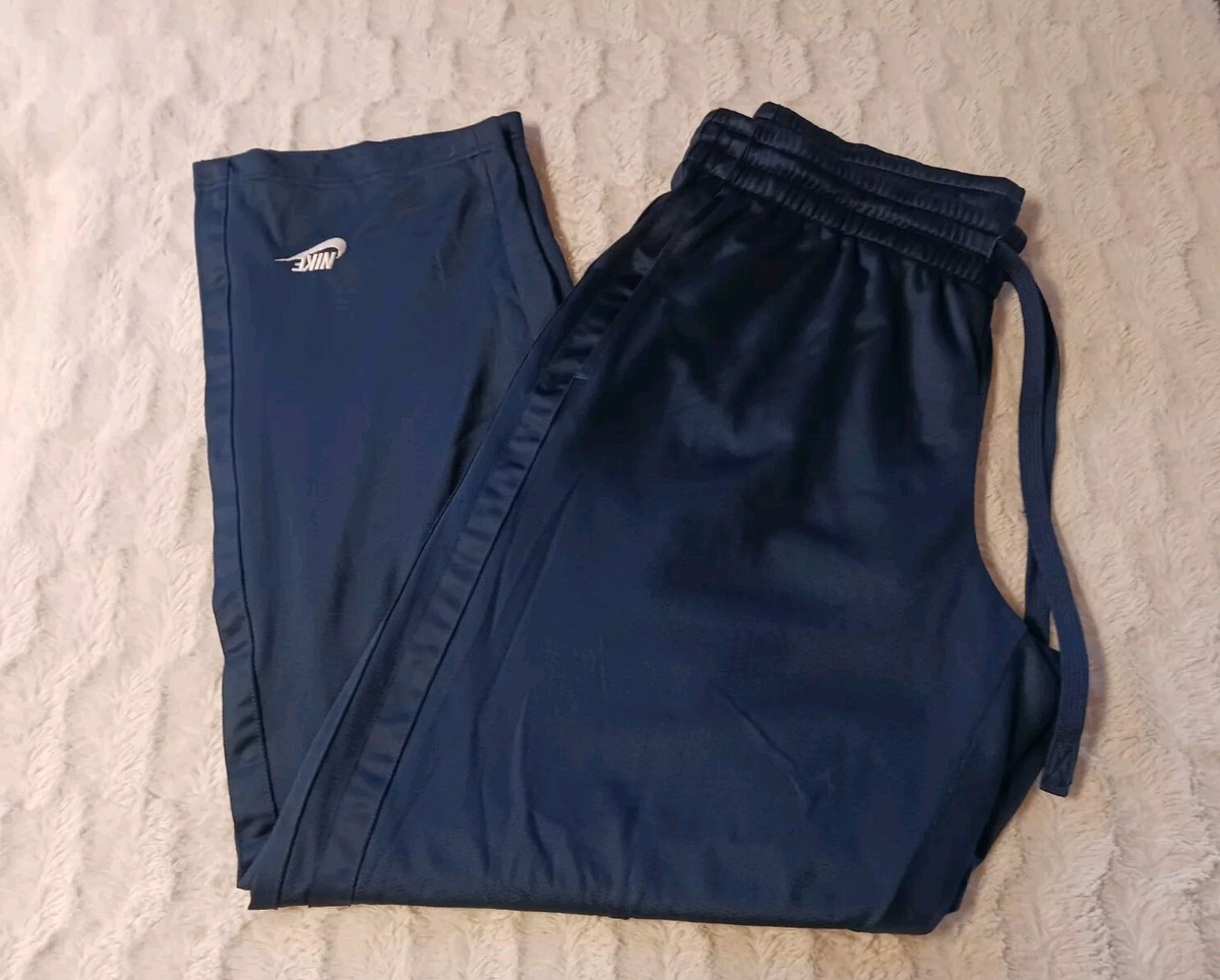 Vintage Y2K Nike Mesh Track Pants Mens XL Blue Lined Baggy Dazzle