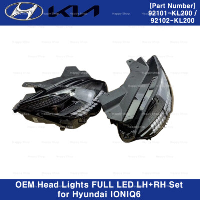 Genuine Pair Head Lights FULL LED LH + RH 2p Set for Hyundai Ioniq 6 2023-2024