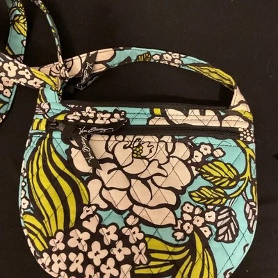 LIZZY ISLAND BLOOMS VERA BRADLEY 8.5X7.5X1 BLUES/GREENS/WHITES NWOT 9X6.5X1.5