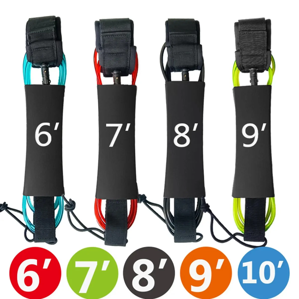 Longboard top surf leash