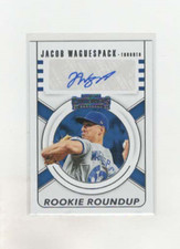 2020 Panini Contenders Rookie Roundup Jacob Waguespack #RRA-JW Auto RC