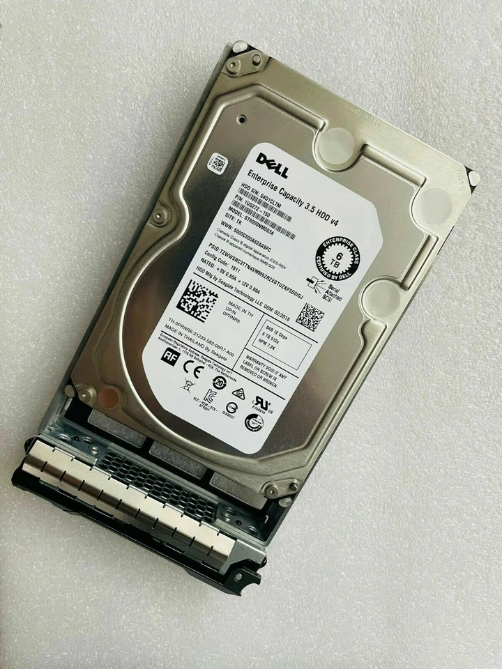 PRNR6 0PRNR6 NEW Dell 6TB 12G 7.2K 3.5 SAS Hard Drive HDD 13G KIT - Image 3 of 4
