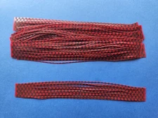 10 silicone Skirt Tab Red Fish Scale T255 Lure Spinnerbait Fly material Bass