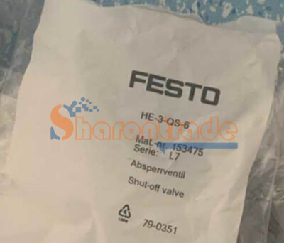 1PC Neu Festo HE-3-QS-6 153475 Globe Ventil