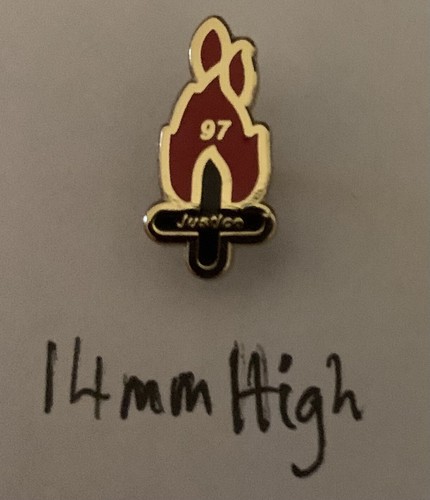 Liverpool FC Pin Anstecker - 97 Justice Badge 14mm hoch