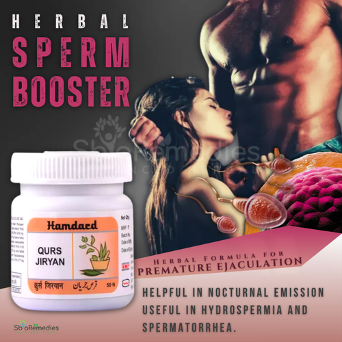 Hamdard Qurs Jiryan Herbal Sperm Booster Improves Vitality Premature