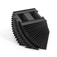 New Black 16PCS Straight Tracks for Toddlers Electric Ride On Trains Accessories