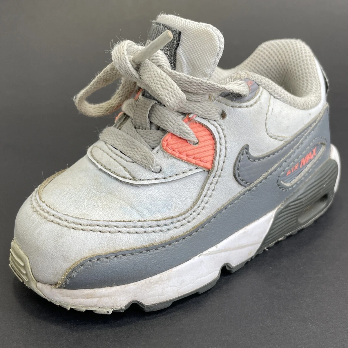 2016 Nike Air Max Size 6c Pastel Pink On Gray Baby Toddler LEFT SHOE ONLY 833379