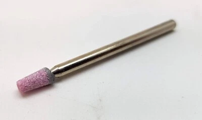 2 x GARRYSON ABRASIVE STONE GRINDING MOUNTED POINTS 3MM SHAFT SHAPE B98 PINK
