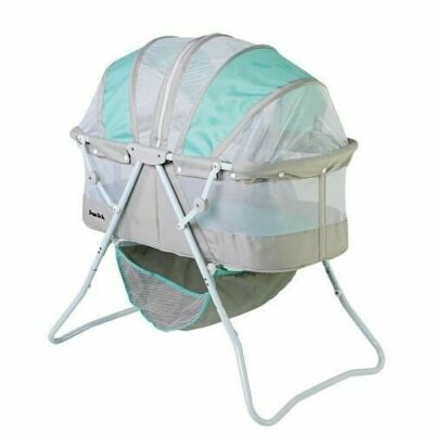 Dream On Me Karley Bassinet, Blue/Grey 832631009714|